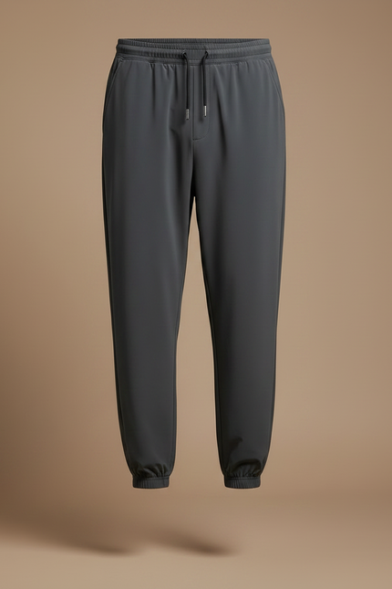 Pantalon Japonais Gris Fluide Décontracté Sport Homme - Polyester - vue 3