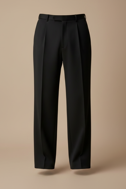 Pantalon Japonais Noir Plissé Ample Homme - Polyester - vue 3