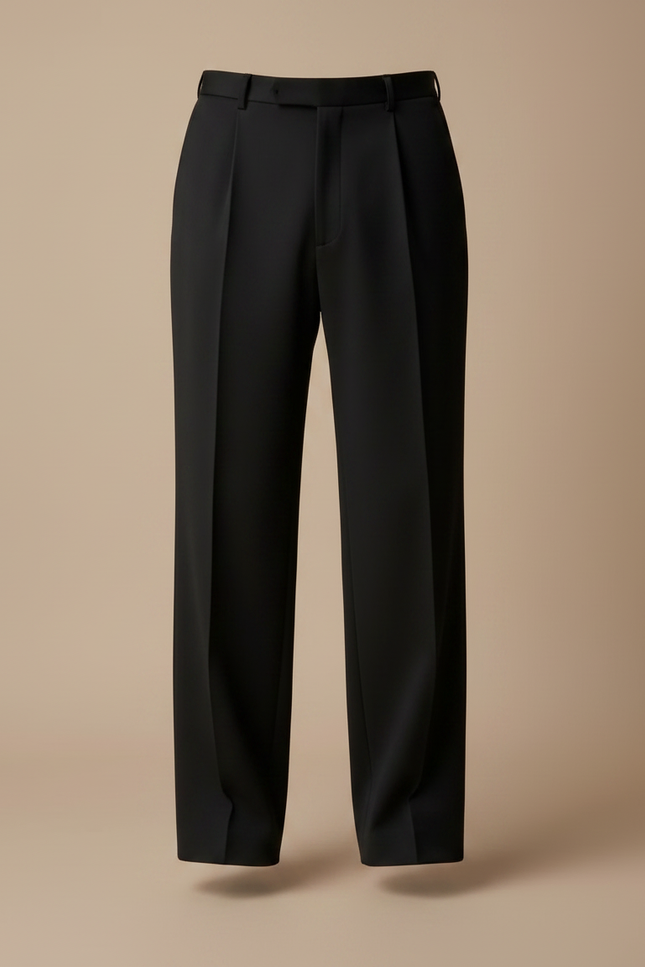 Pantalon Japonais Noir Plissé Ample Homme - Polyester - vue 3