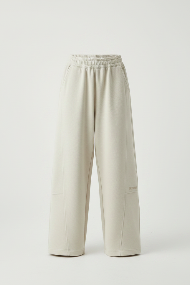 Pantalon Japonais Beige Ample Coton Sport Enfant - Molleton - vue 3