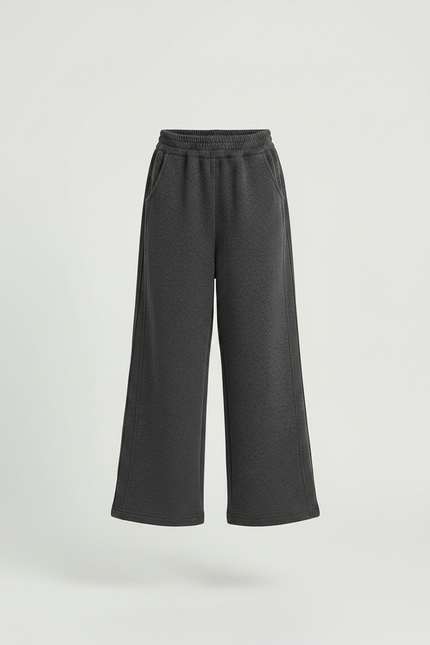 Pantalon Japonais Gris Ample Décontracté Enfant - Molleton - vue 3