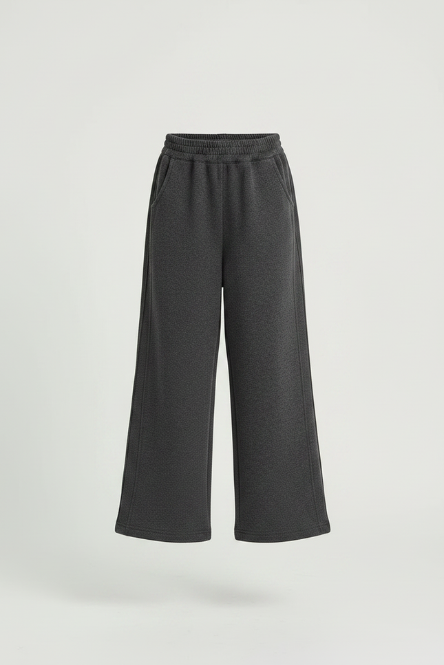 Pantalon Japonais Gris Ample Décontracté Enfant - Molleton - vue 3