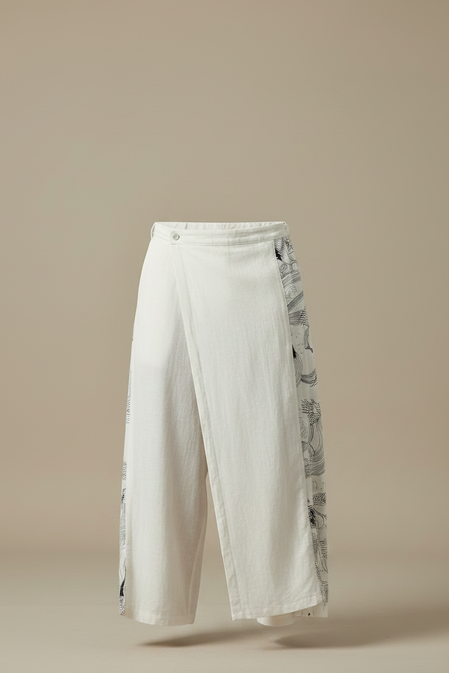 Pantalon Japonais Samouraï - Beige Lin - vue 3