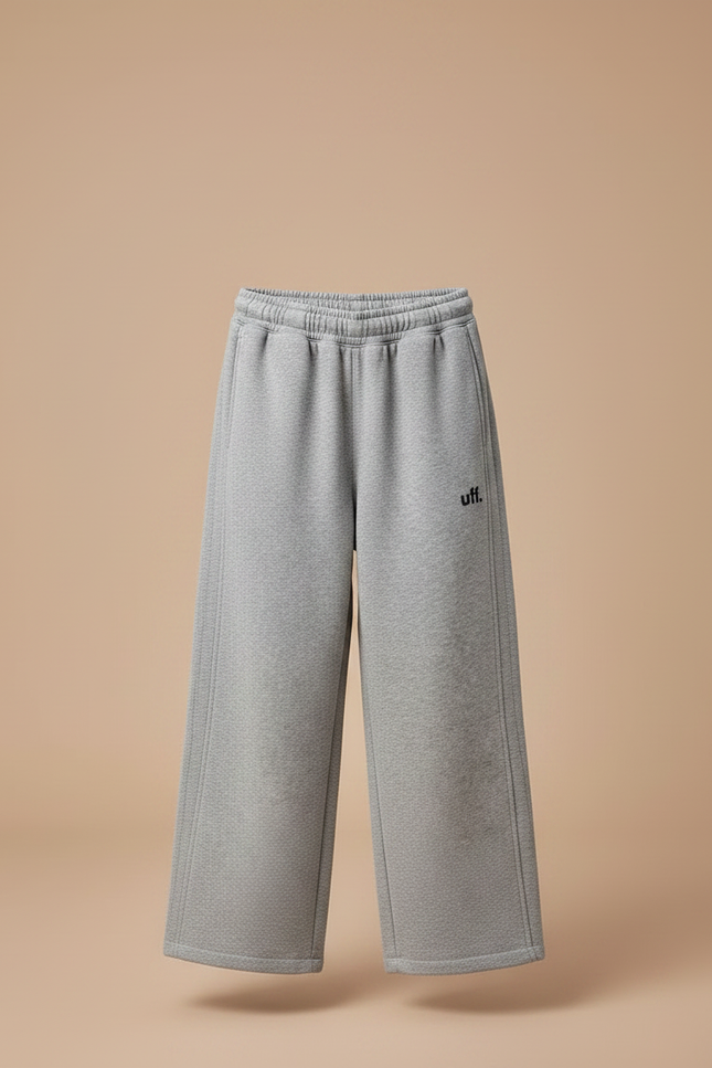 Pantalon Japonais Gris Ample Coton Sport Enfant - Molleton - vue 3