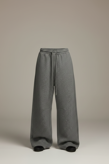Pantalon Japonais Gris Ample Molleton Décontracté Garçon - vue 3