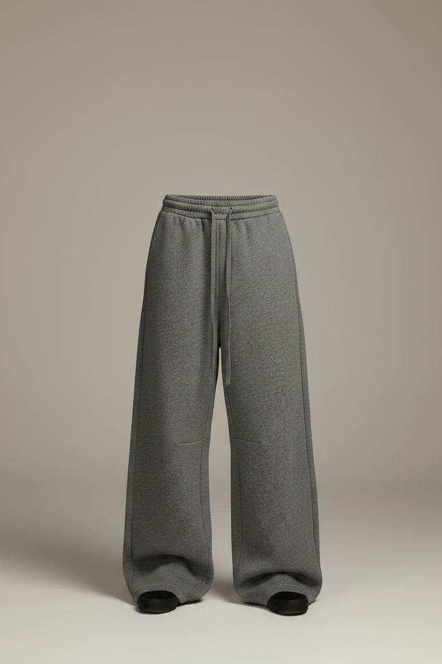 Pantalon Japonais Gris Ample Molleton Décontracté Garçon - vue 3