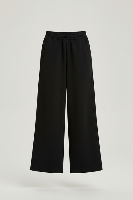 Pantalon Japonais Noir Ample Sport Confortable Fille - Molleton - vue 3