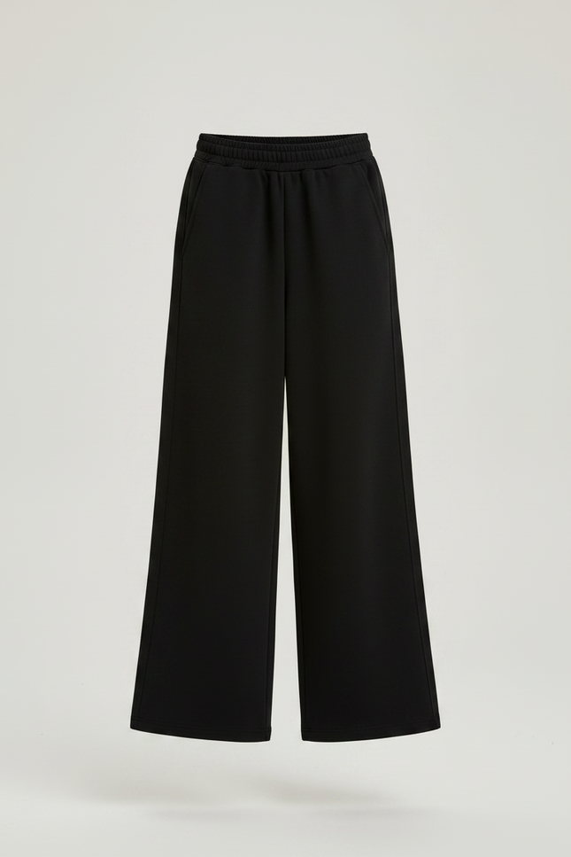 Pantalon Japonais Noir Ample Sport Confortable Fille - Molleton - vue 3