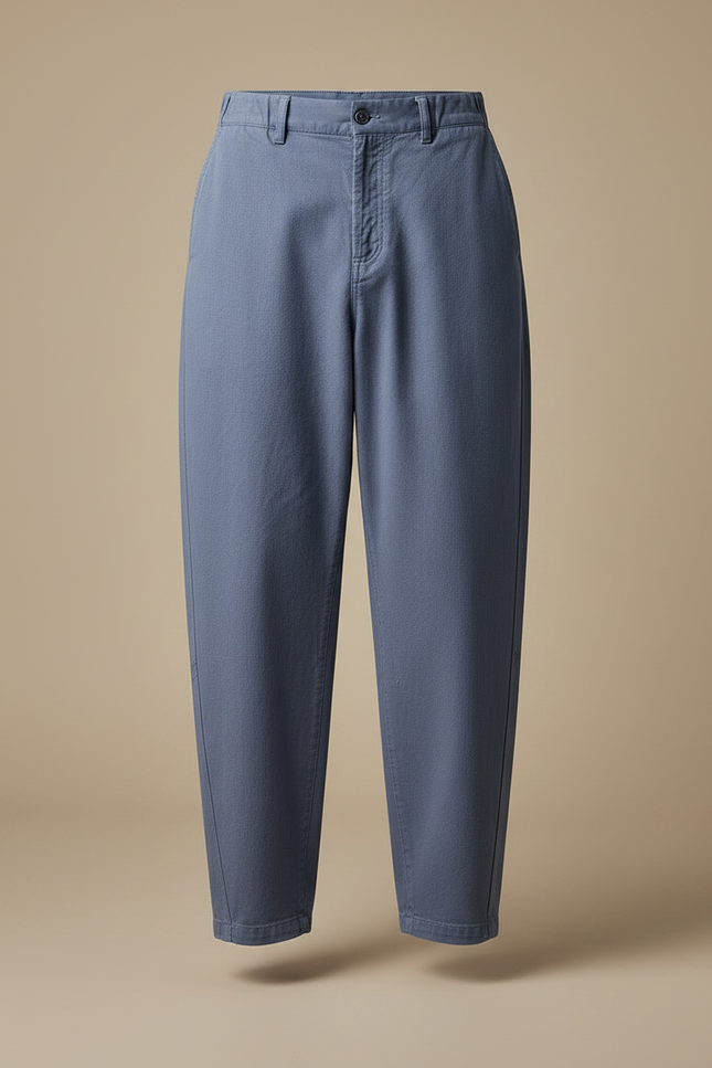 Pantalon Japonais Bleu Ample Décontracté Harem Coton - vue 3