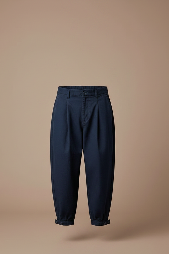 Pantalon Travailleur Japonais - Marine Toile - vue 3