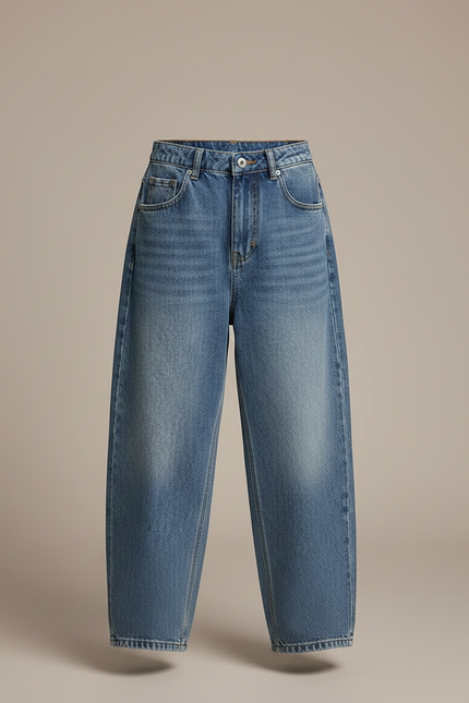 Pantalon Japonais Denim Ample Bleu Décontracté Garçon - Jean - vue 3