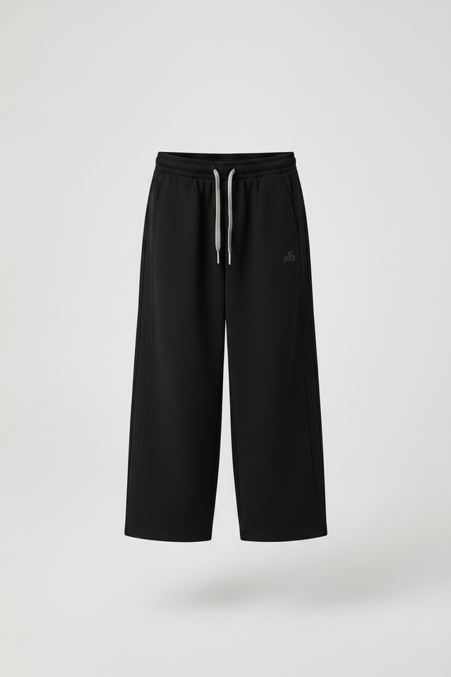 Pantalon Japonais Noir Ample Coton Sport Enfant - Molleton - vue 3