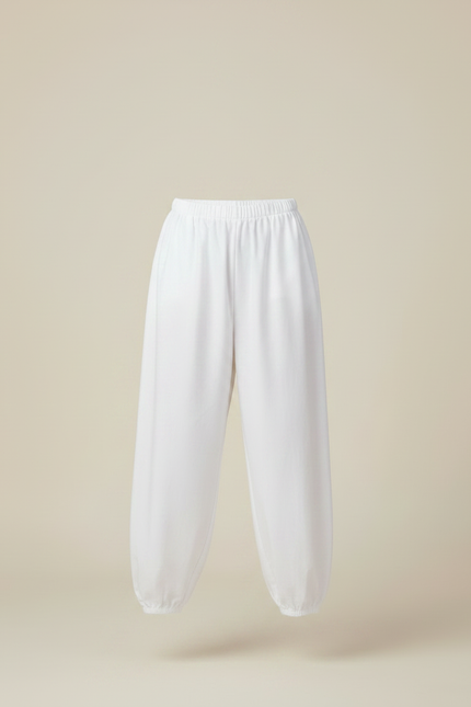 Pantalon Japonais Blanc Ample Coton Enfant - vue 3