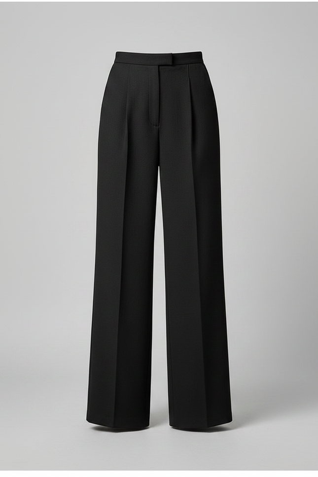 Pantalon Large Japonais Femme - Noir Gabardine - vue 3