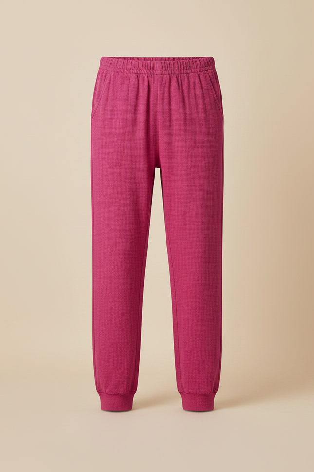 Pantalon Japonais Fuchsia Confortable Coton Enfant - Rose Molleton - vue 3