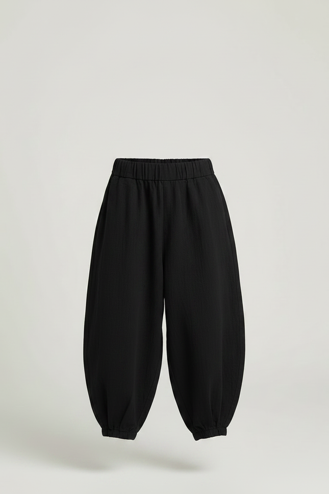 Pantalon Japonais Noir Bouffant Coton Enfants - vue 3
