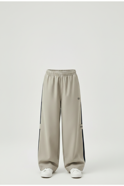 Pantalon Japonais Large Gris Décontracté Sport Garçon - Polyester - vue 3