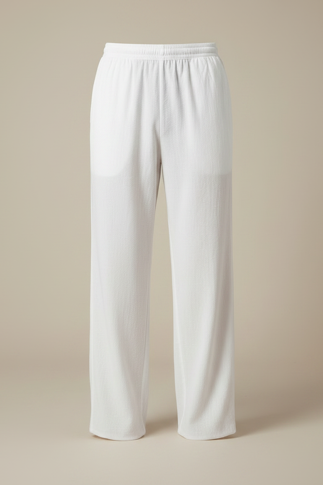 Pantalon Japonais Blanc Ample Lin Décontracté Homme - vue 3