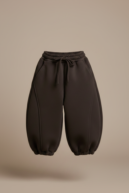 Pantalon Japonais Marron Ample Épais Chaud Enfant - Molleton - vue 3