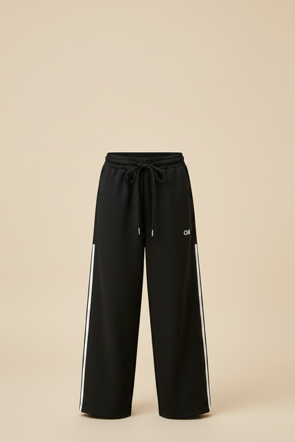 Pantalon Japonais Noir Ample Molleton Sport Garçon - vue 3