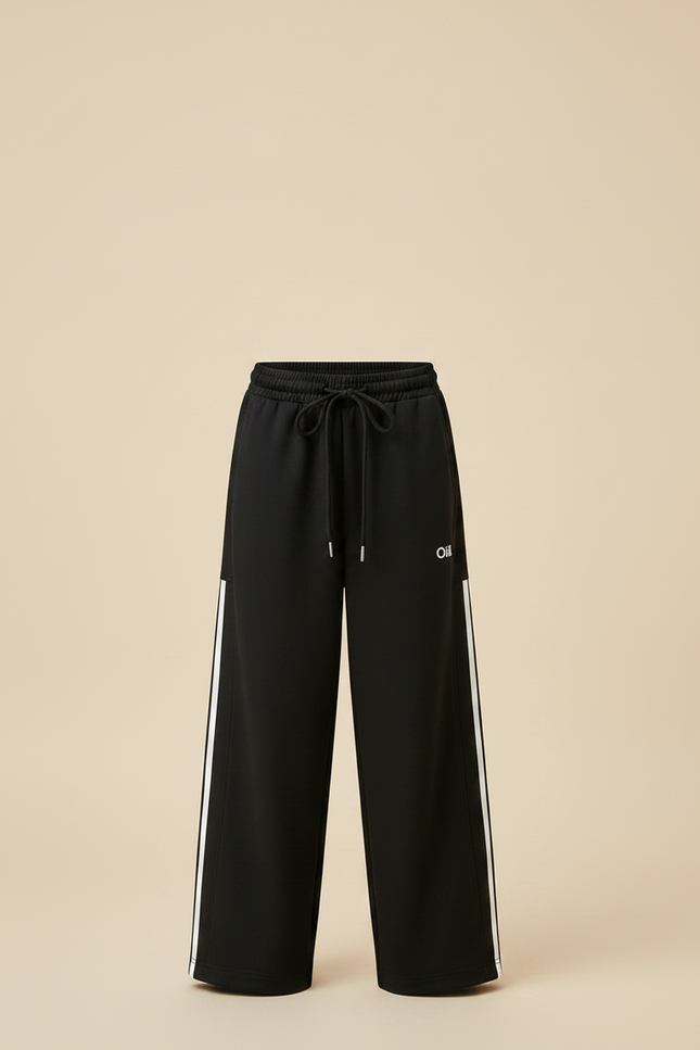 Pantalon Japonais Noir Ample Molleton Sport Garçon - vue 3