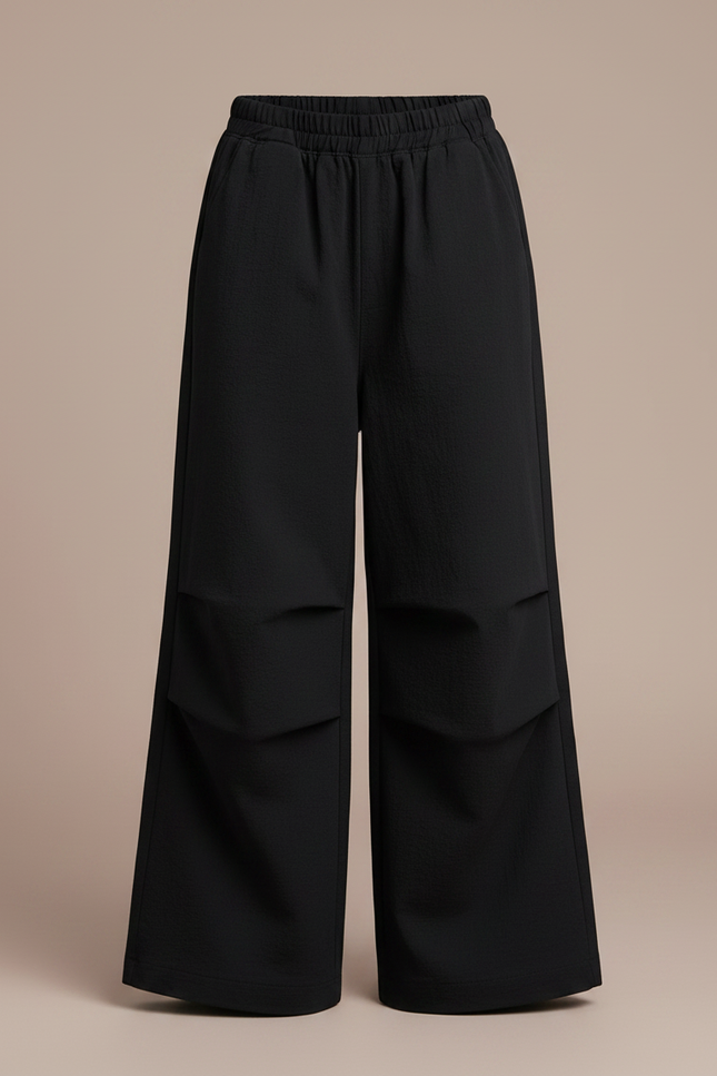 Pantalon Japonais Noir Ample Enfant Sport Cargo - Polyester - vue 3