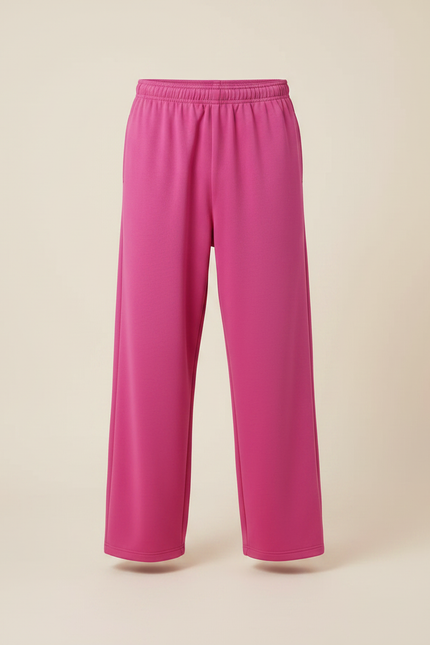 Pantalon Japonais Fuchsia Ample Confortable Unisexe - Rose Polyester - vue 3