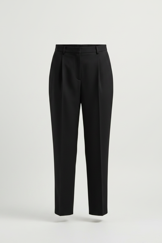 Pantalon Japonais Noir Ample Fluide Élégant Décontracté - Viscose - vue 3