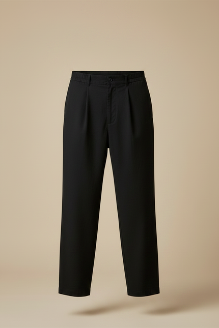 Pantalon Japonais Homme Noir Ample - Gabardine - vue 3