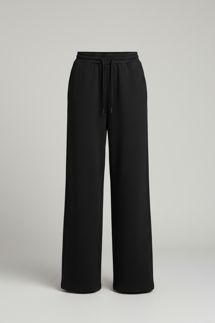 Pantalon Japonais Femme Noir Ample - Molleton - vue 3