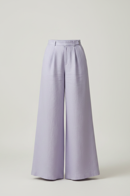 Pantalon Japonais Violet Lin Ample Fluide Femme - vue 3