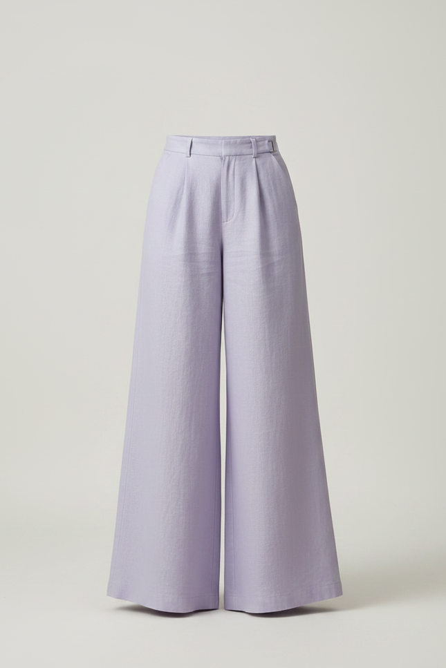Pantalon Japonais Violet Lin Ample Fluide Femme - vue 3