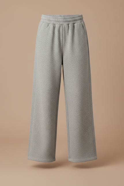 Pantalon Japonais Gris Ample Molletonné Confortable Enfant - vue 3