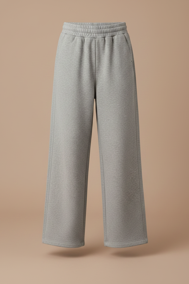 Pantalon Japonais Gris Ample Molletonné Confortable Enfant - vue 3