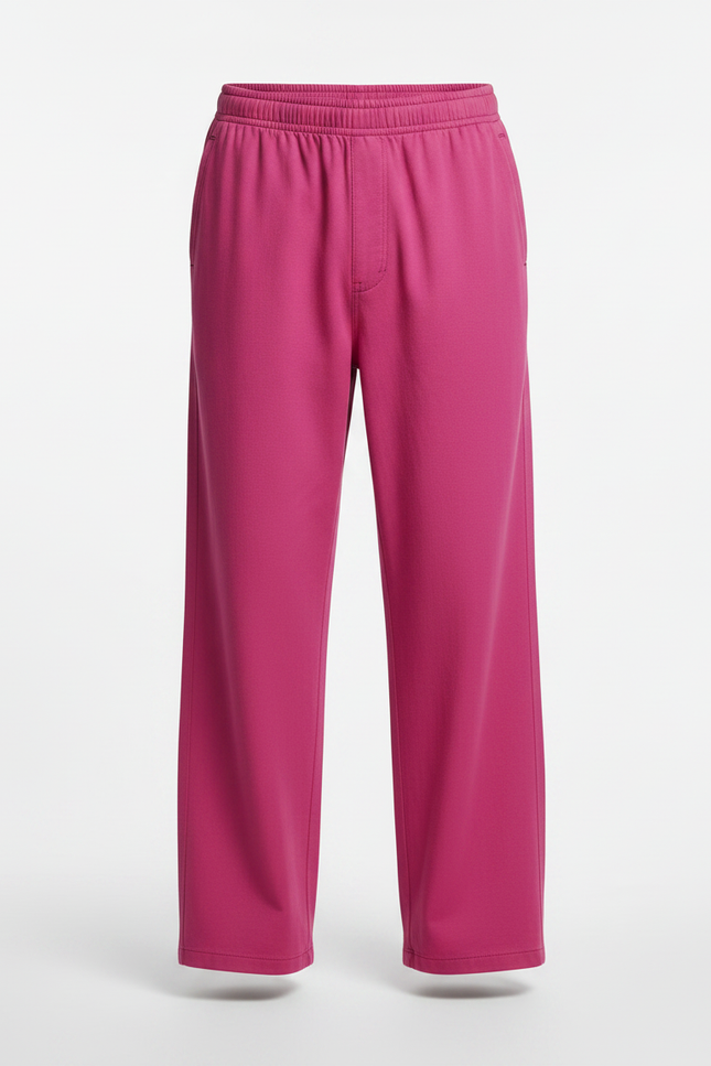 Pantalon Japonais Homme Ample Coton - Rose Molleton - vue 3