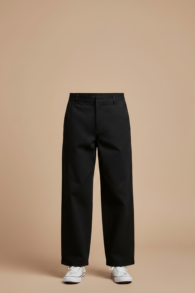 Pantalon Japonais Noir Ample Enfant Kimono Coton - vue 3