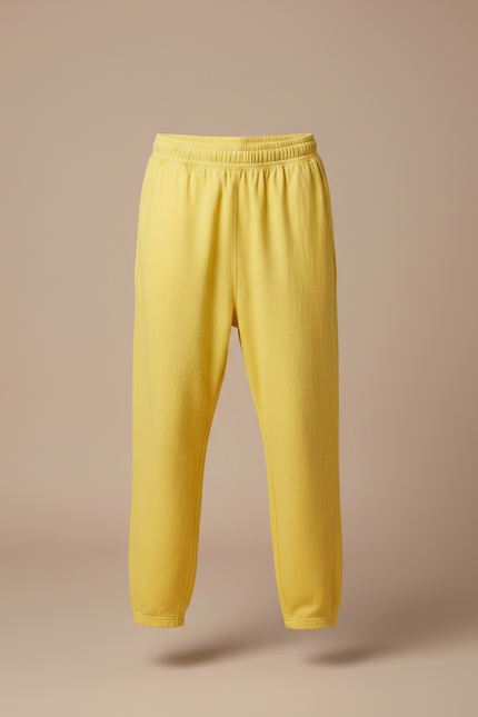 Pantalon Japonais Jaune Ample Coton Confortable Enfant - Molleton - vue 3