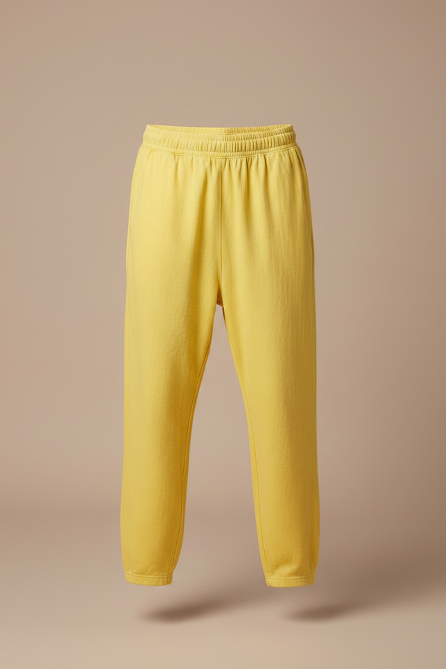 Pantalon Japonais Jaune Ample Coton Confortable Enfant - Molleton - vue 3