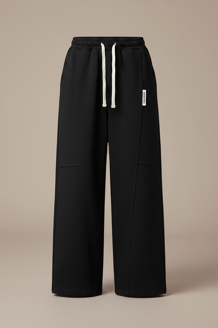 Pantalon Japonais Noir Ample Décontracté Enfant - Molleton - vue 3