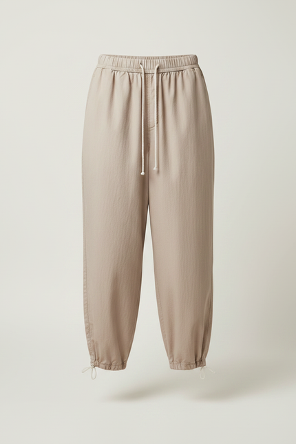 Pantalon Japonais Beige Ample Coton Décontracté Sport - vue 3