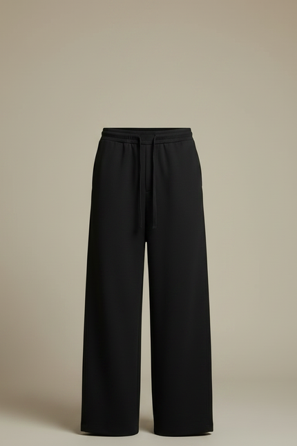 Pantalon Japonais Noir Ample Fluide Cordon Homme - Polyester - vue 3