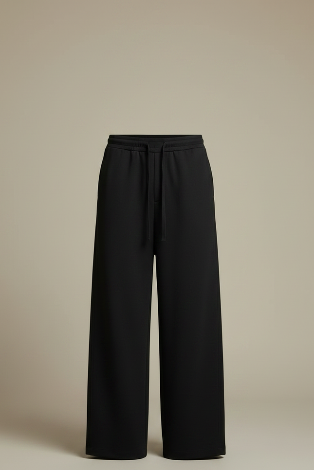 Pantalon Japonais Noir Ample Fluide Cordon Homme - Polyester - vue 3