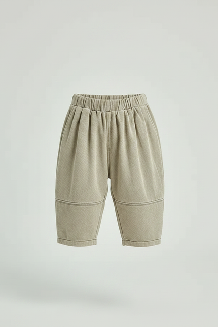 Pantalon Japonais Ample Beige Décontracté Enfant - Molleton - vue 3