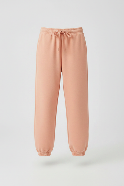 Pantalon Japonais Pêche Ample Cordon Confortable Fille - Orange Molleton - vue 3