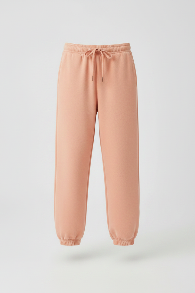 Pantalon Japonais Pêche Ample Cordon Confortable Fille - Orange Molleton - vue 3