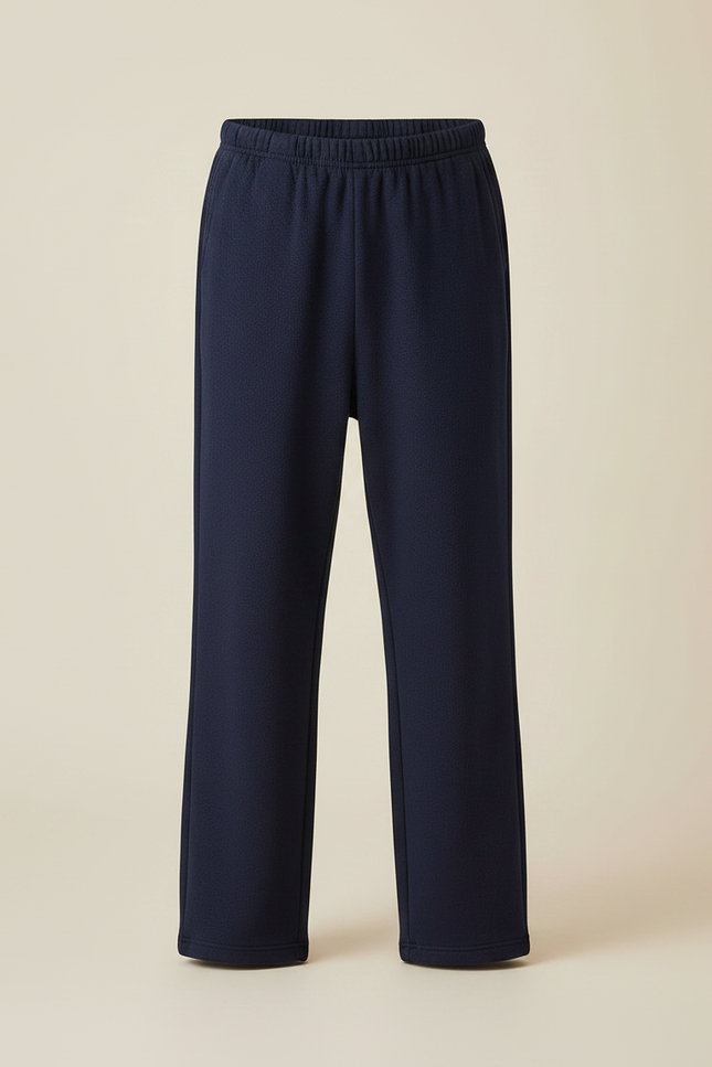 Pantalon Japonais Bleu Marine Ample Molleton Enfant - vue 3