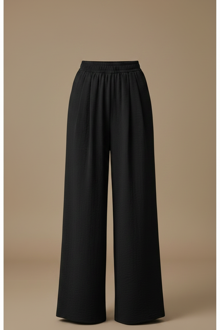 Pantalon Japonais Femme Noir Large Lin - Viscose - vue 3