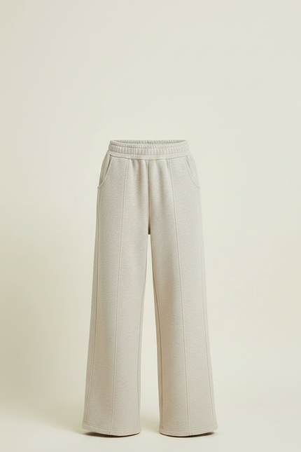 Pantalon Japonais Beige Ample Molleton Chaud Confortable - vue 3