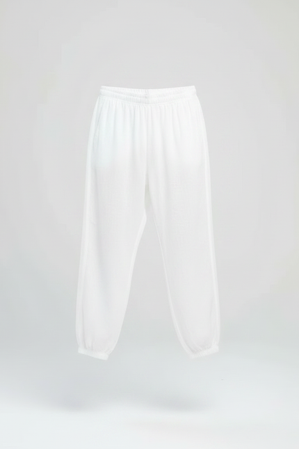 Pantalon Japonais Blanc Ample Coton Enfant Confortable - vue 3