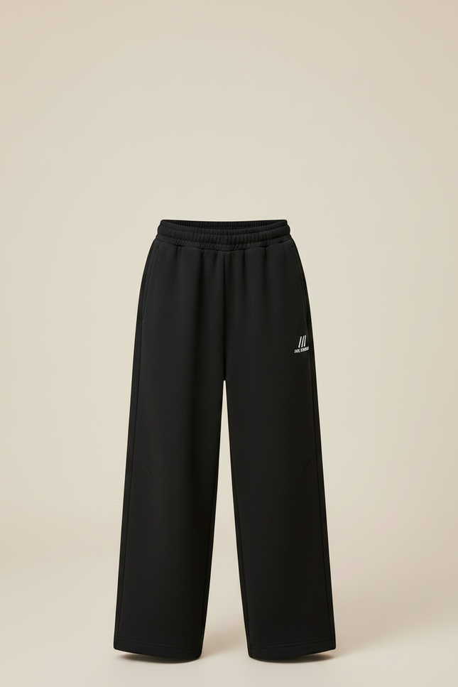 Pantalon Japonais Noir Ample Enfant Coton Sport - Molleton - vue 3